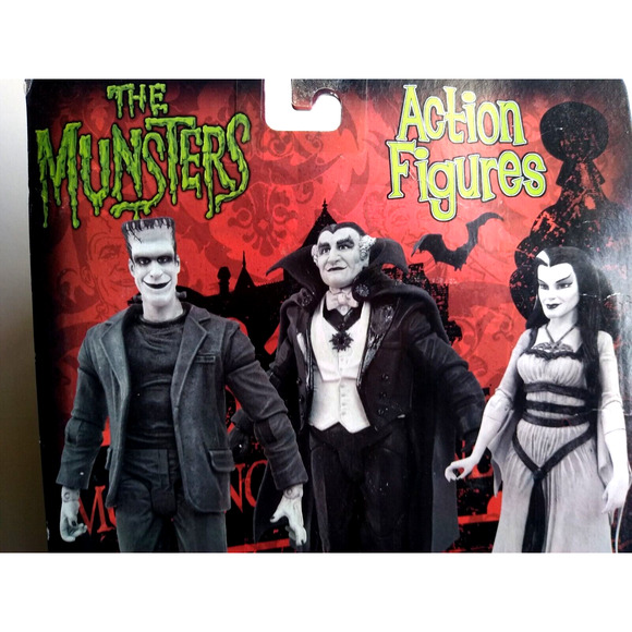 The Munsters Black & White Herman Munster Exclusive Edition Horror Halloween - Picture 9 of 10